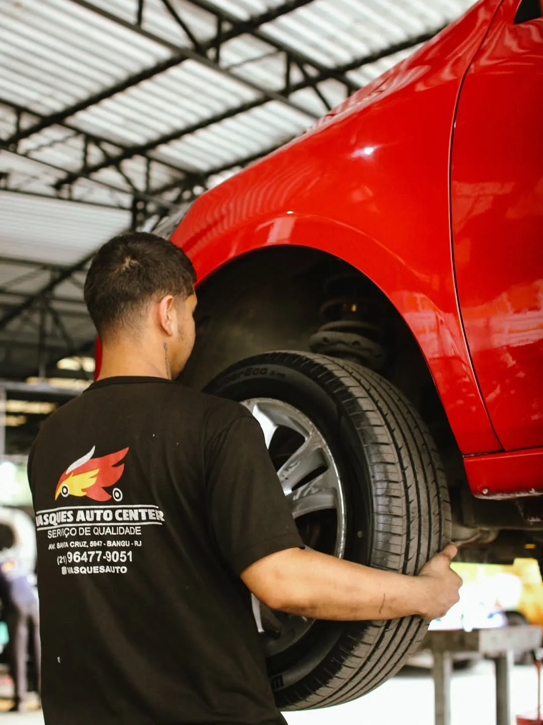 Estrutura da oficina Vasques Auto Center